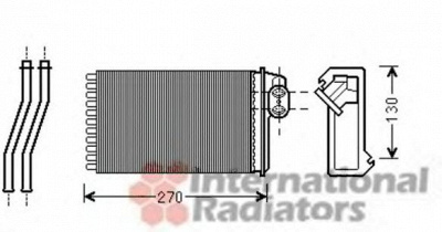 VAN WEZEL 40006340 -  Теплообменник, отопление салона